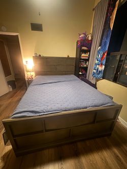 Bed frame with storage