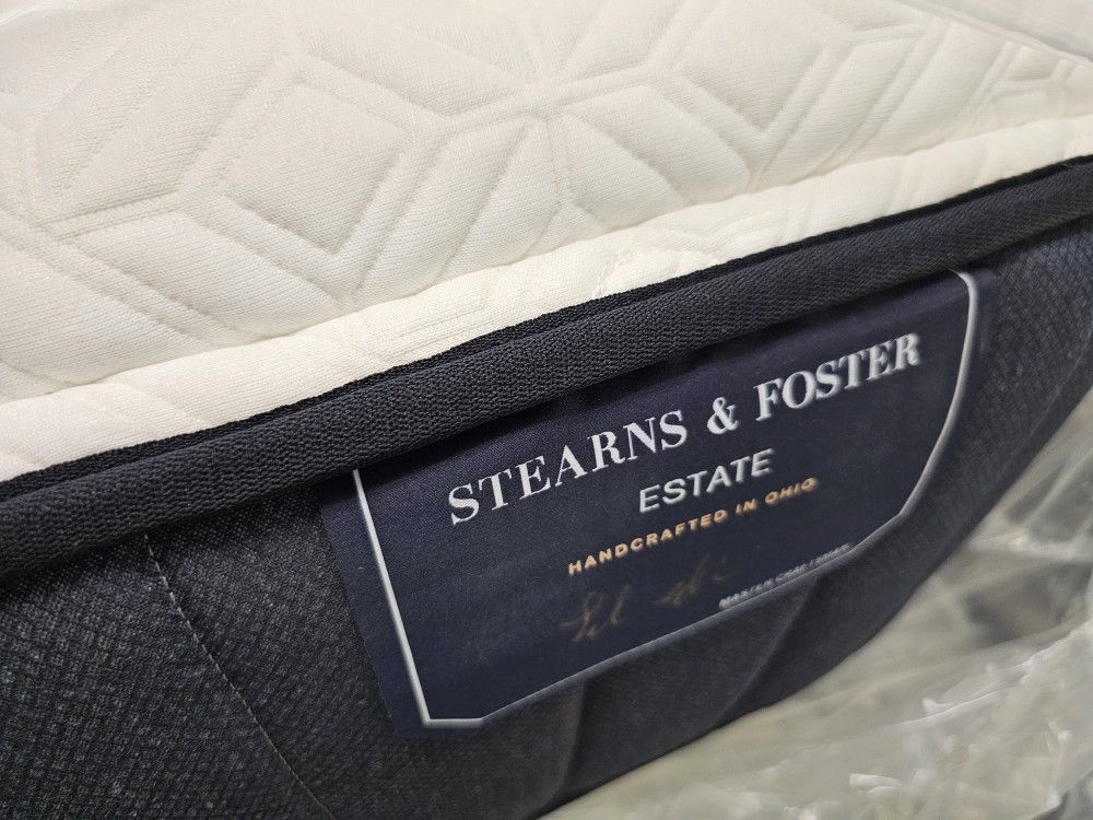 Brand New Queen Stearns & Foster Estate Mattress  New In Plastic 