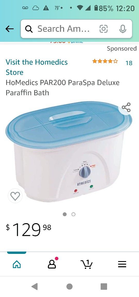 Homedics Par200 Paraspa Deluxe Paraffin Bath BRAND NEW IN BOX