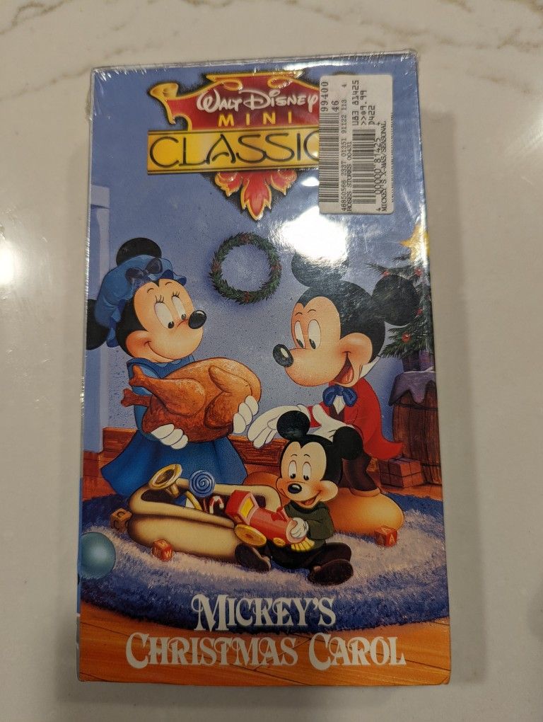 Walt Disney Mini Classics - Mickeys Christmas Carol (VHS, 1994) New Sealed