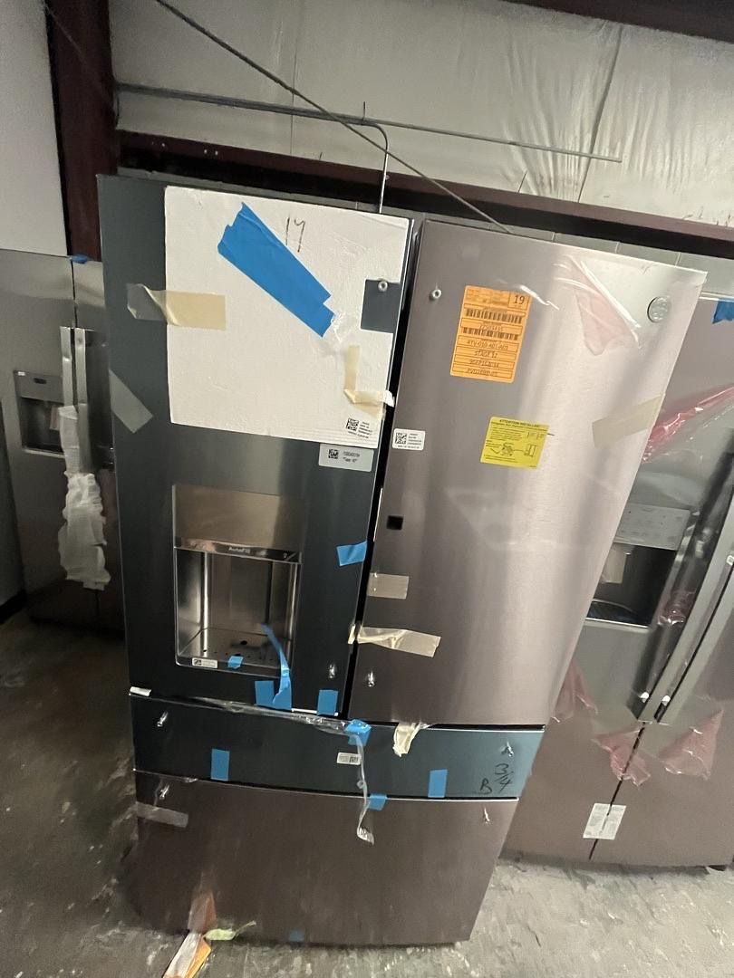 GE Profile 27.9 Cu. Ft. Smart Fingerprint Resistant 4-Door French-Door Refrigerator with Door In Door