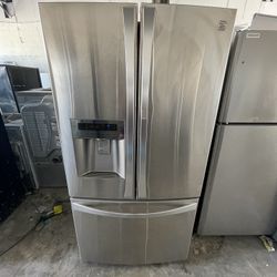 Lg stainless steel refrigerator / delivery available 