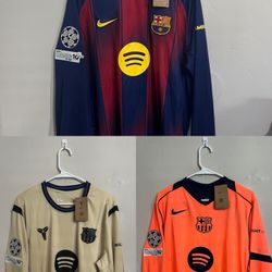 FC Barcelona 2025-26 Home Away 3rd Jersey (medium Large XL 2X)