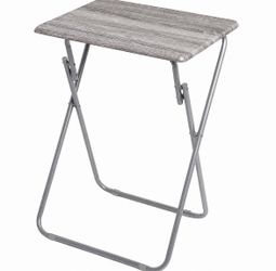 Multi-Purpose Sturdy and Durable Decorative Bedside Laptop Snack Cocktails TV Folding Table Tray Desk Bedside Laptop Snacks 3D Wooden