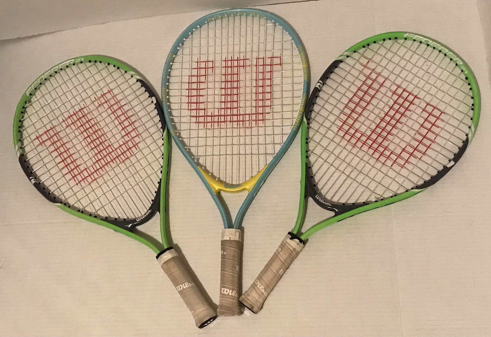 Wilson Tennis Rackets Set Of 3 