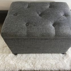 Storage ottomans Regtangular Grey 