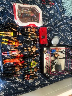 WWE action figures buy all for 150 without the one in the box which is ultimate warrior or you can buy some of the action figures separately