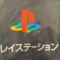 X2 Official PlayStation Japanese Logo T-Shirts – Size Medium – New w/ Tags