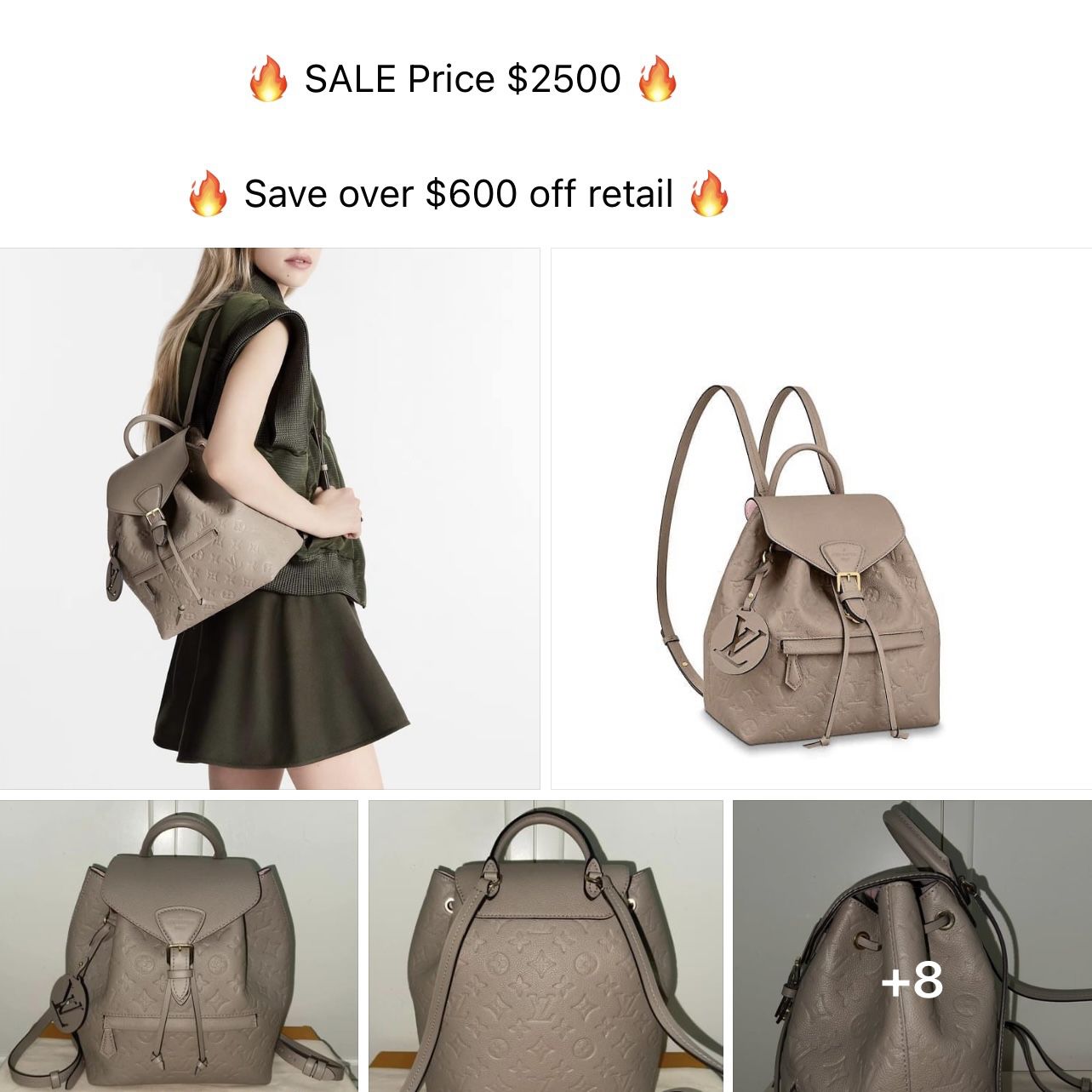 Louis Vuitton Montsouris Empriente Backpack for Sale in Boerne, TX