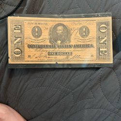 1864 1 Dollar Bill 