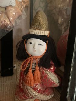 Vintage Japanese Dolls Daruma Handpainted