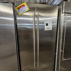 42" JENN AIR BUILT IN STAINLESS STEEL REFRIGERATOR