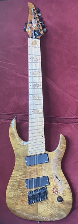 Custom Laser Etched 8 String Legator Guitar