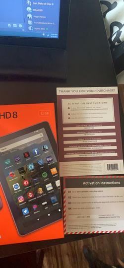 Fire HD 8 Tablet With Subscriptions And Memberships!