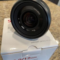 Samyang F2.0/12mm