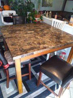 Big Tall Marble Table 💪😎☕