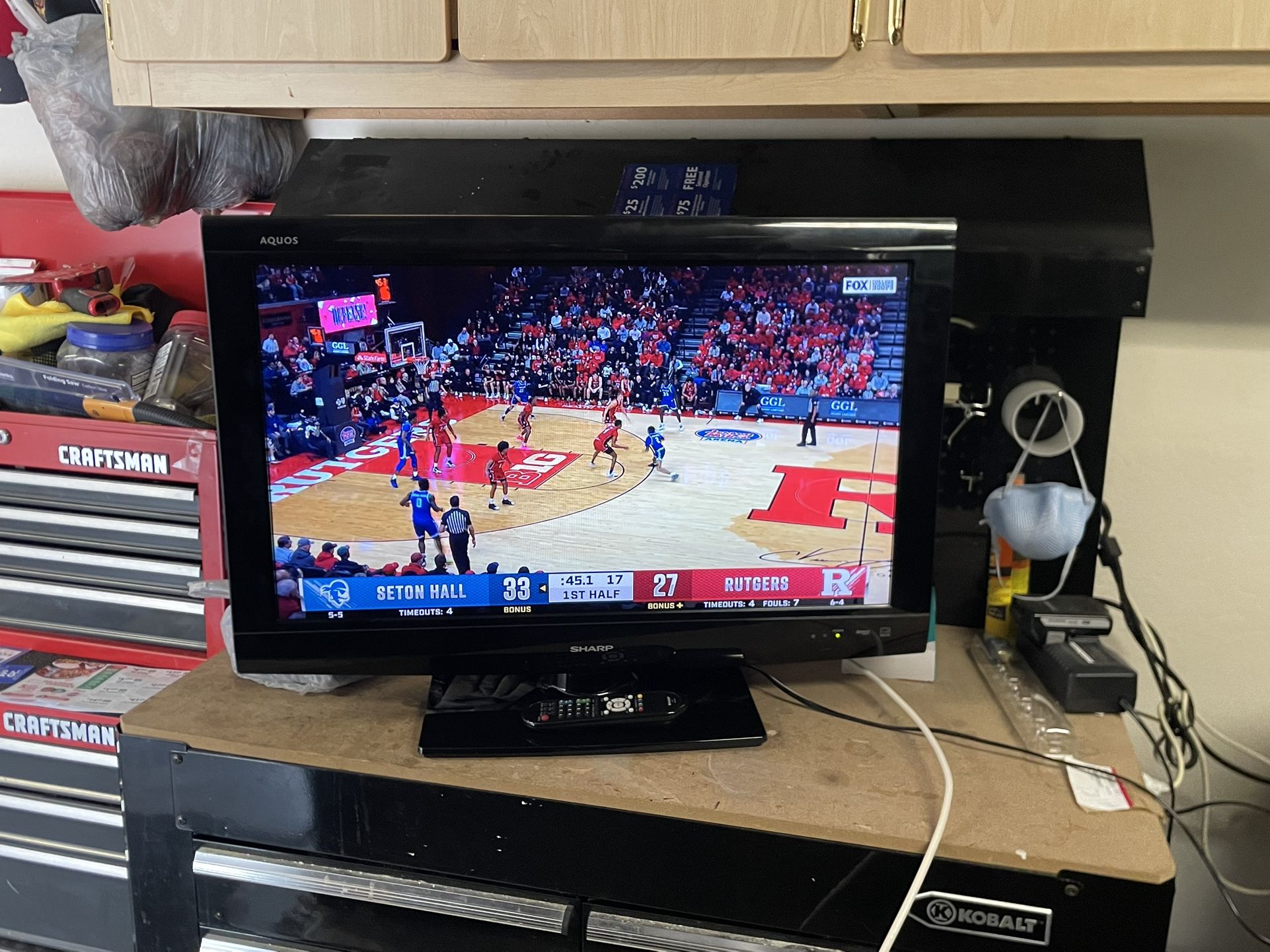 Sharp Aquos LED Dolby Digital TV Television w/ Remote