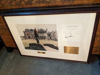 Arnold Palmer Framed Photo - St. Andrews 1995 British Open 