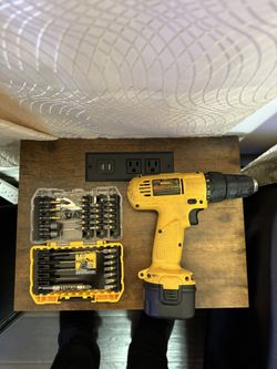 DeWalt Drill And Drill Bits With Charger