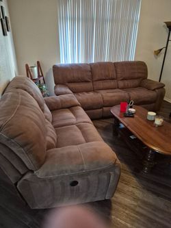 Leather couches