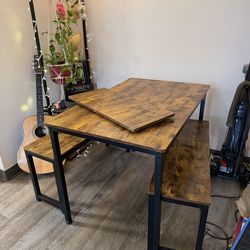 Table and shelf