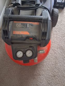 Lawn mower and compressor