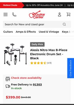 Alesis Nitro Mesh 8 piece electronic drum kit