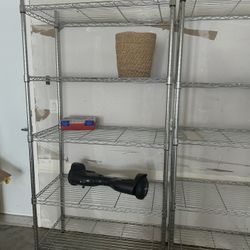 2 Metal Racks/Shelves