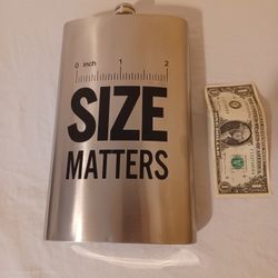 Size Matters huge oversized flask