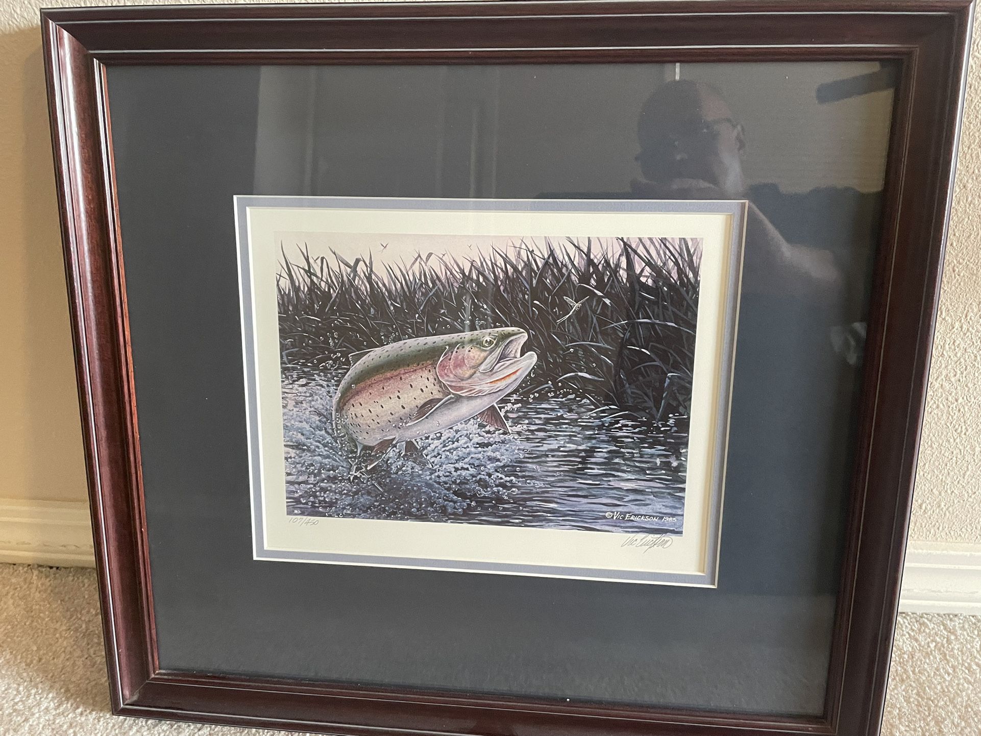 Interceptor Rainbow Trout Limited Edition Print By Vic Erickson