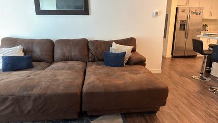 Brown Sectional FREE