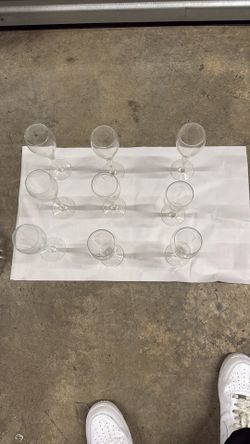Vintage Crystal Wine Cups