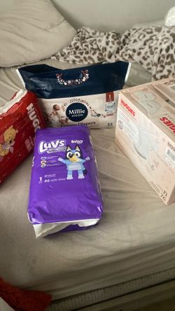 5$ each one Newborn baby diapers & 1 size