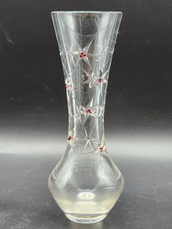 Nizbor Glass Factory - Rückl Crystal - Prague - Bohemian Cut Crystal Vase - 8.5"