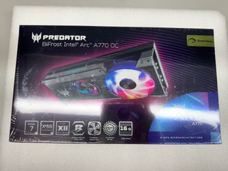 SEALED Acer Predator BiFrost Intel Arc A770 OC 16GB GPU