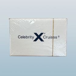 New Celebrity X Cruises Deck of Playing Cards in Package
