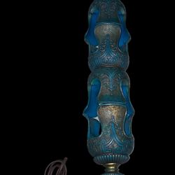 Unusual Antique 3-Tier Table Lamp