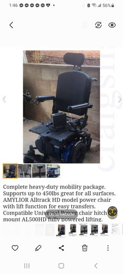 Mobility Power Wheelchair HD + Compatible  Vehicle lift for PWC