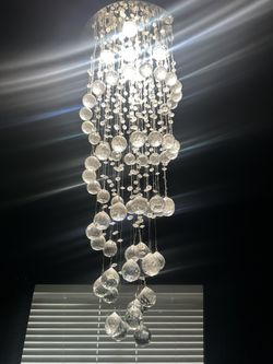 Glass chandelier for sale