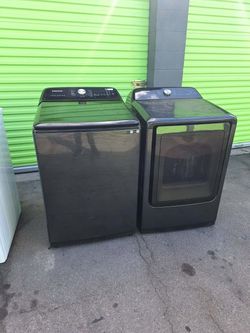 Samsung top load washer and gas dryer set