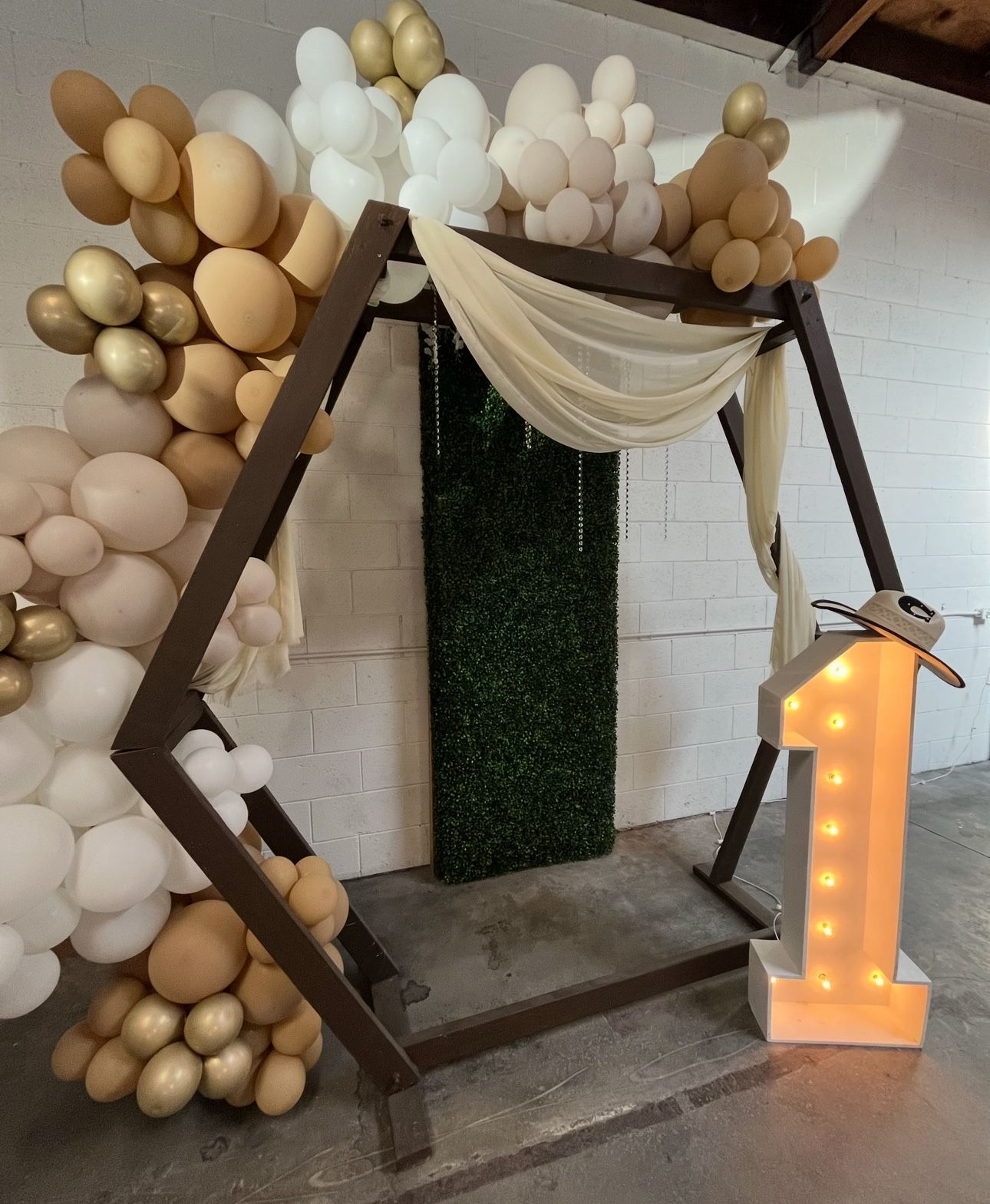 Wood Hexagon Backdrop 