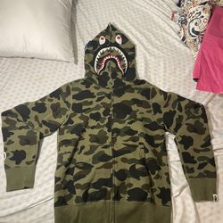 Bape Shark Camo Full Zip Up 