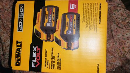 Flex volt 2 pack 20v/60v battery (DeWalt)