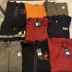 Mens 2xl and 3xl True Religion Hoodies