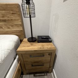 Matching Solid Wood Nightstands (Pair) – Modern Rustic – Excellent Condition • $225 each • $400 for the pair