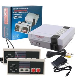 620 Retro Game Console, 8-Bit Classic Mini Video Game Consoles Built-in with 620 Games and 2 Controllers for Christmas Birthday Gifts- and AV Out