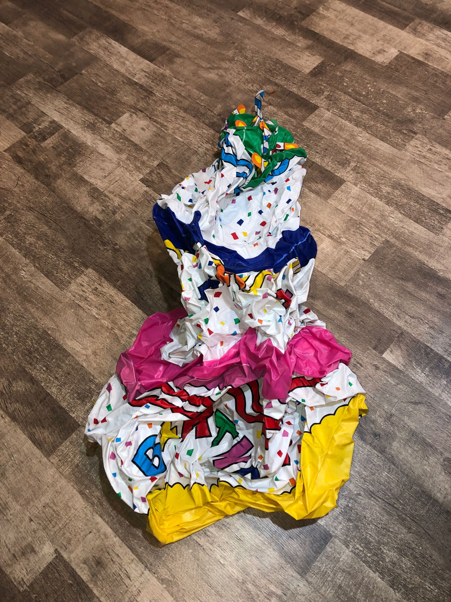 Blowup Birthday Cake sign