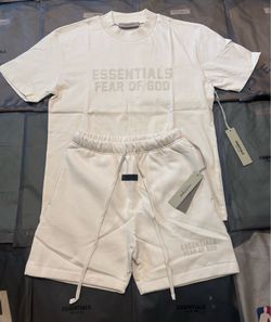 Fear of god essential set,  xs to xl (eggshell color)