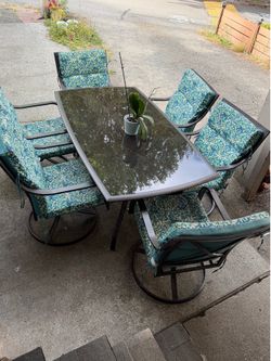 Patio table set