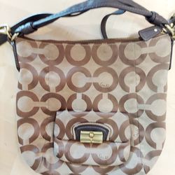 Coach Hobo Logo Crossbody Purse